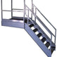 Stairway Prefab with Guard, Handrail and Horizontal extension - 45 Degrees incline - Made in Canada - Model # SL1490