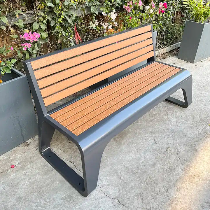 Metal Benches Seat & Wood Seating | Model MB205