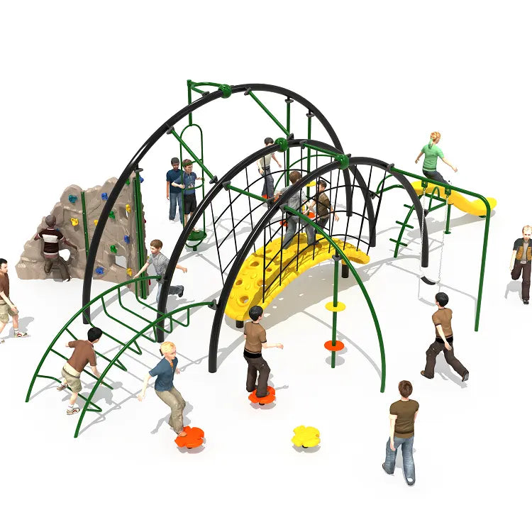 Rainbow Gym for Amusement Park Rope play Station | Model # PG4370