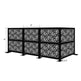 Foldable Laser Cut Diamond Design Metal Privacy Screen | Custom Fabrication Heavy Duty Privacy Partition | Made in Canada – Model # PP604