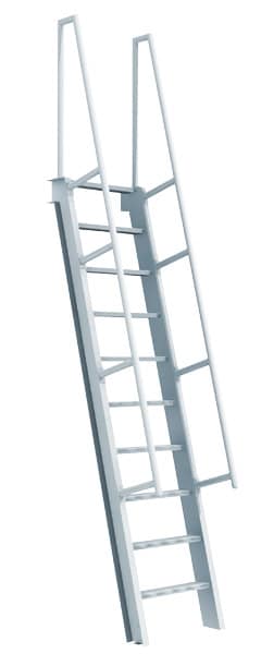 Ship Customizable Aluminum Ladders 60 & 75 Standard Degrees - Made in Canada - Model # SL1486