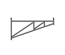 Manual Swing Z-Series Tubular Galvanized Steel Double and Single Barrier Gate | Made in Canada– Model # MSG 888